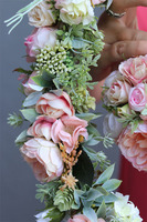 Hiacynta, efektowny zestaw wianek+stroik kwiatowy, śr.14cm/40cm