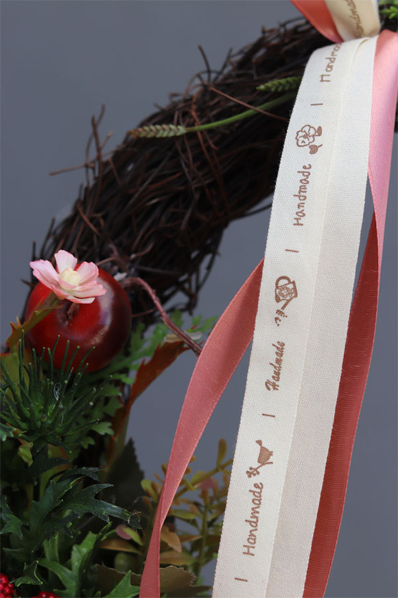 Augustino Pink, efektowny wianek z owocami, śr.46cm 