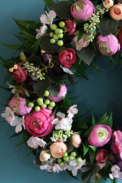 Montebello, dekoracyjny wianek na drzwi / stroik na stół, śr.38cm