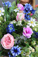 Rumo, kompozycja kwiatowa w plastikowej donicy, wym.50x55x54cm