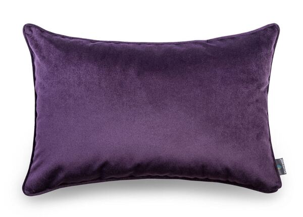 poduszka dekoracyjna welurowa, Velvetia, ciemny fiolet, wym.40x60cm