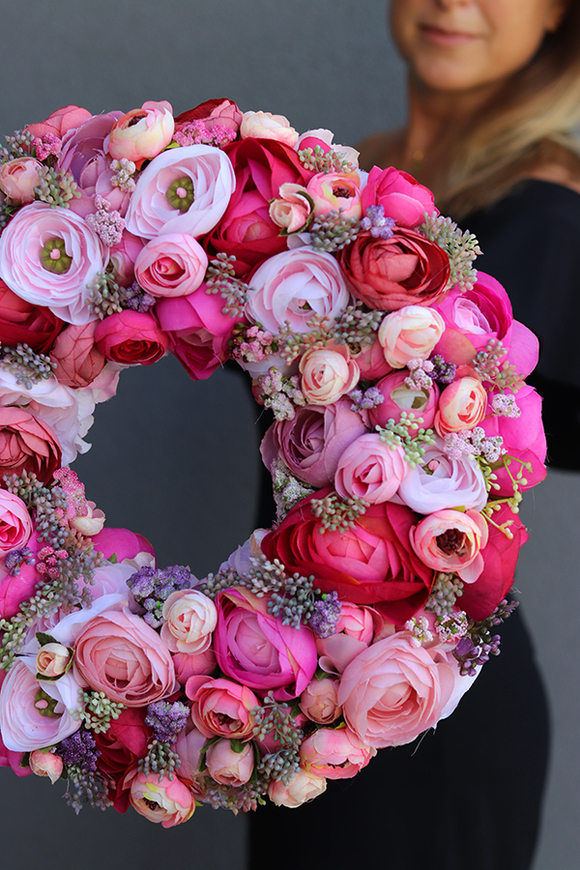 bardzo bogaty wianek, Felicjana Tenata, śr.38cm