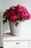 bogaty kosz z peoniami Provance Cherie, wym.65x55cm 