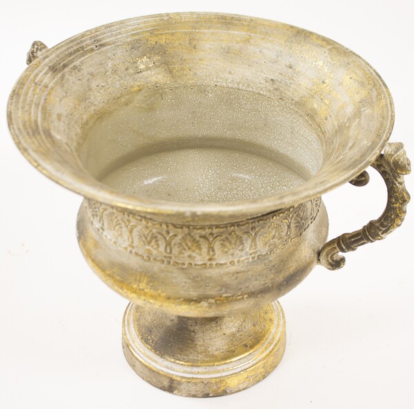 metalowa osłonka / puchar / naczynie, Fortuna, wym.25x33x28cm