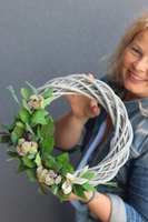 Oliwny wianek na drzwi, śr.30cm