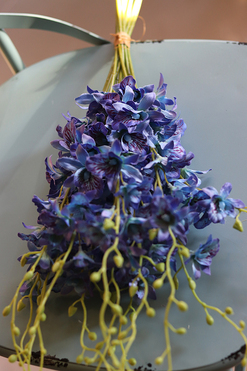 bukiet tajskiej orchidei, Multikolor, niebieska, 12szt, dł.67cm 