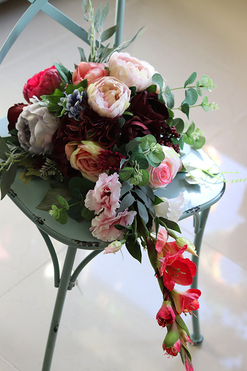 bukiet / wiązanka nagrobna, Englandia, dł.55cm