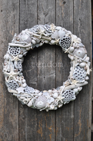 bardzo duży wianek dekoracyjny Sea, śr.50cm  