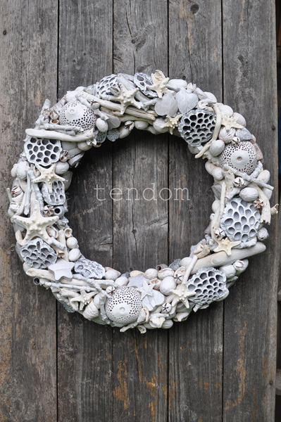 bardzo duży wianek dekoracyjny Sea, śr.50cm  