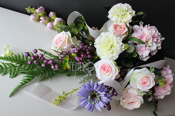 bukiet / dekoracja nagrobna do wazonu Sanna, wys.80cm 