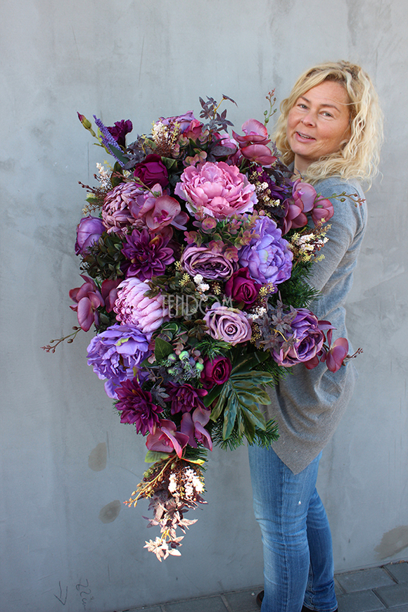 Stella wiązanka / dekoracja nagrobna, wym.88cm 