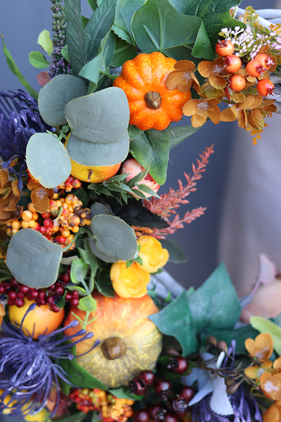 jesienny wianek z owocami, Koronea, śr.45cm  