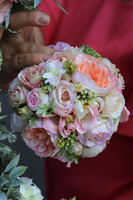 Hiacynta, efektowny zestaw wianek+stroik kwiatowy, śr.14cm/40cm