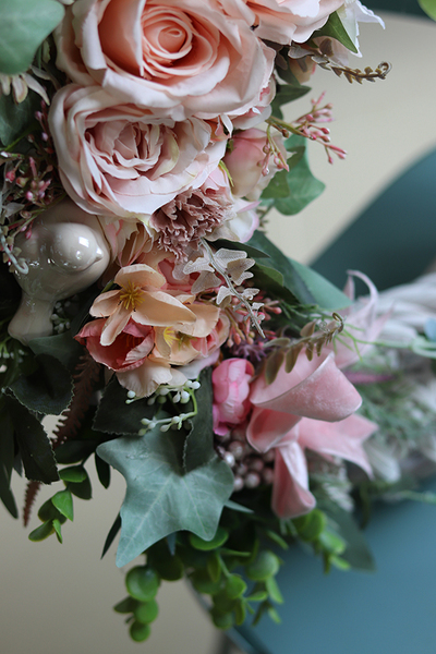 atrakcyjny wiosenny wianek, Pastellova, śr.45cm