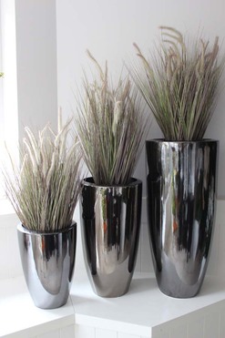 Trawa Memori w grafitowej donicy A, wys.100cm