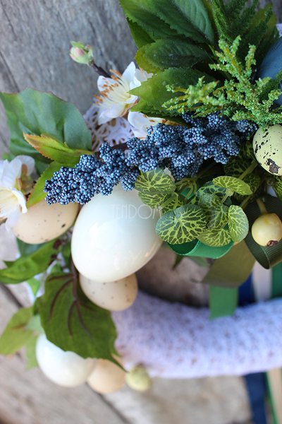 dekoracyjny wianek wielkanocny Koronkowy Extra, śr.40cm