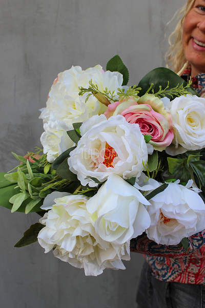 bukiet nagrobny do wazonu, Anielski Bukiet, dł.40cm