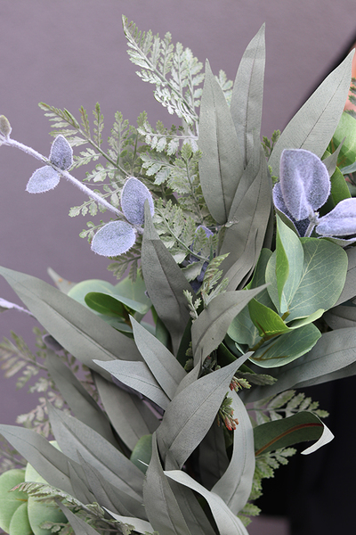 efektowny zielony wianek na drzwi, Naturea, śr.60cm