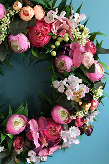 Montebello, dekoracyjny wianek na drzwi / stroik na stół, śr.38cm