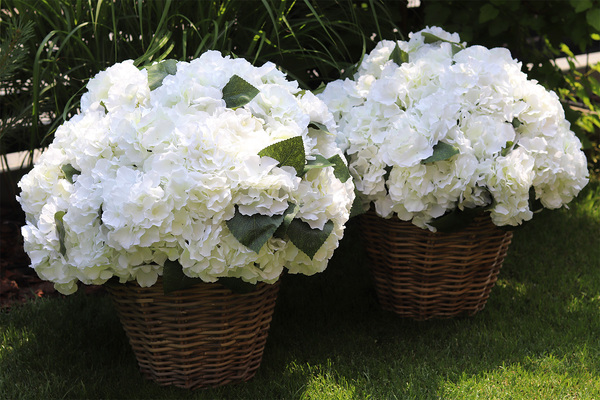 bardzo bogaty kosz hortensji, New Provance, wym.48x50cm  