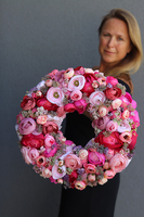 bardzo bogaty wianek, Felicjana Tenata, śr.38cm