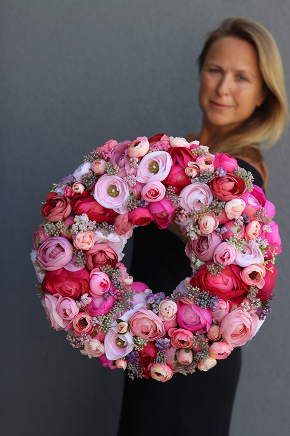 bardzo bogaty wianek, Felicjana Tenata, śr.38cm