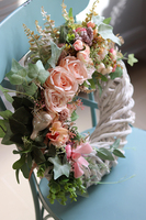 atrakcyjny wiosenny wianek, Pastellova, śr.45cm