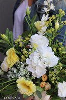 Promień Słońca, wiosenny bukiet do nagrobny wazonu, wys.50cm