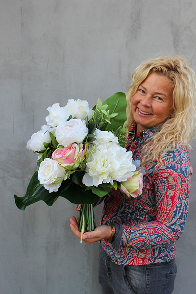 bukiet nagrobny do wazonu, Anielski Bukiet, dł.40cm