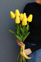 komplet dekoracji Wiosenny Klimat, kosz z kwiatami & bukiet