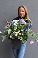 Rumo, kompozycja kwiatowa w plastikowej donicy, wym.50x55x54cm