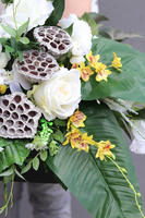 kompozycja kwiatowa nagrobna, Lotos Thai, wym.44x76cm