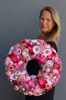 bardzo bogaty wianek, Felicjana Tenata, śr.38cm