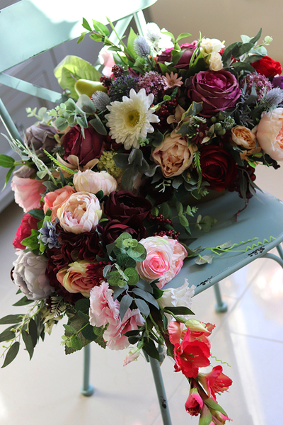 bukiet / wiązanka nagrobna, Englandia, dł.55cm