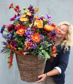 jesienny kosz Grande Autumn, wys.85cm