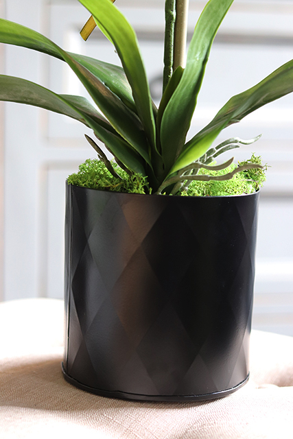 gumowy sztuczny storczyk Madam Stoltz Black, wys.56cm