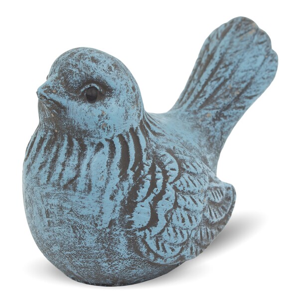 Bird, figurka ptaszek w kolorze morskim A, wym.9x11.5x7cm