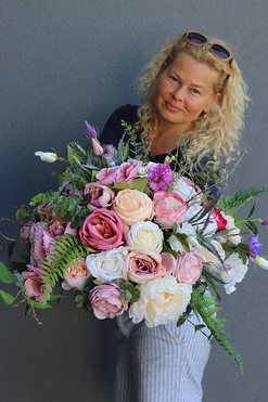 Jalena, kompozycja nagrobna w naczyniu, wym.36x60cm 