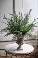 Lawendowe Wzgórza, kompozycja w cementowym pucharze Grigio, wym.50cm