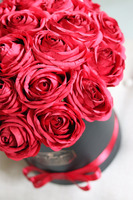 flowerbox z czerwonymi różami, Reditta 4, wym.30x30cm