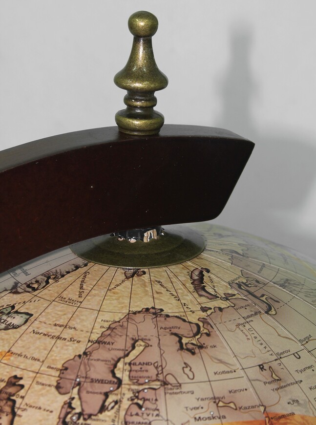globobarek Voyager 2, barek w globusie, wym. 49x33x38cm
