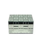 Daphne, szklana szkatułka na biżuterię, wym.10.5x21x15cm