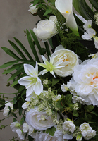 duża dekoracja / wiązanka nagrobna w misie, Exclusive Palace, dł.95cm 