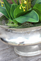 ogromny storczyk sztuczny w aluminiowej donicy Ballada, wys.80cm 