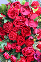 bogata wiązanka nagrobna, Wellana, dł.110cm