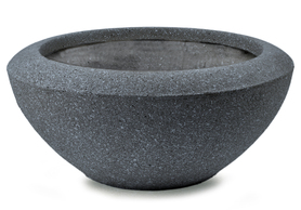 Ecolite donica / osłonka, ciemny granit, 50x24cm