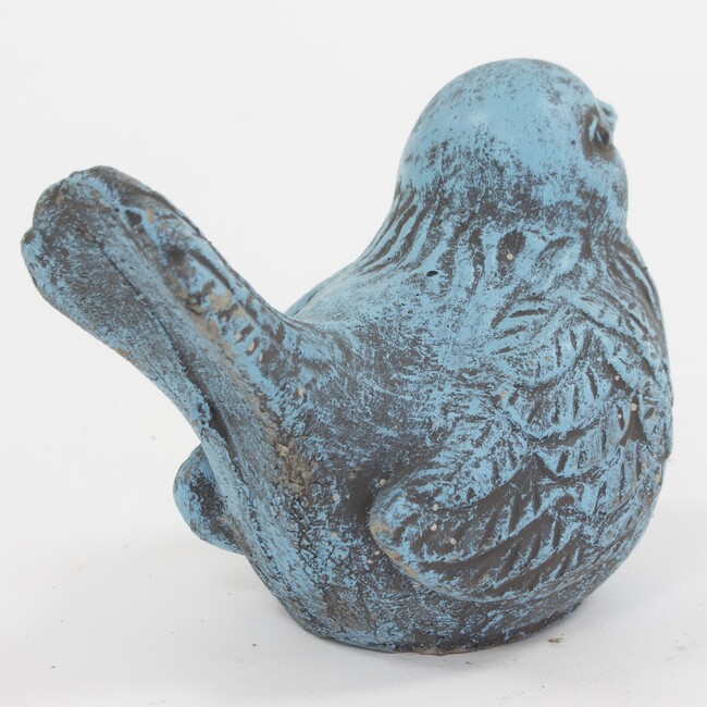 Bird, figurka ptaszek w kolorze morskim A, wym.9x11.5x7cm