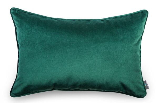 poduszka dekoracyjna welurowa, Velvetia, głęboka zieleń, wym.40x60cm