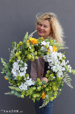 Eulalia, radosny wiosenny wianek, śr. 50cm