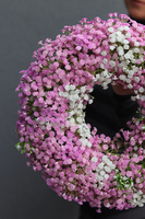 Balletina Premium, delikatny kwiatowy wianek na drzwi, śr.36cm 